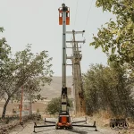 بالابر تک ریل چرخ کارگاهی